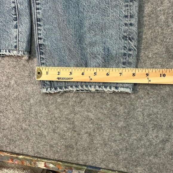 Adriano Goldschmied AG Alexxis Straight Jeans Womens 28 R Distressed High Rise - Picture 9 of 14